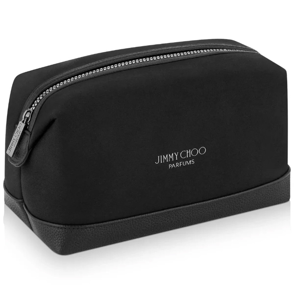 JIMMY CHOO Black Toiletry Bag Dopp Kit - NWT In Plastic